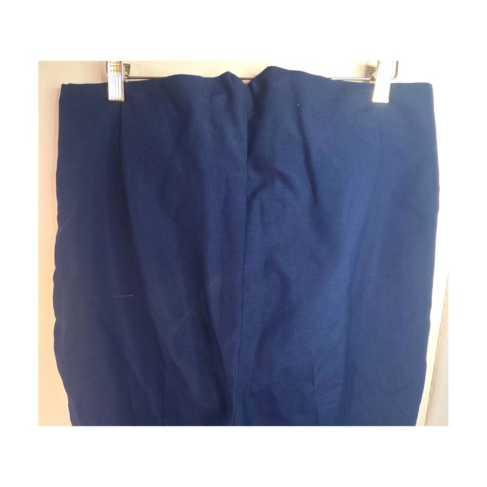 Spartacus Navy Blue Yellow Side Stripe Military Band Dress Trousers 35x28/31 - Picture 3 of 12